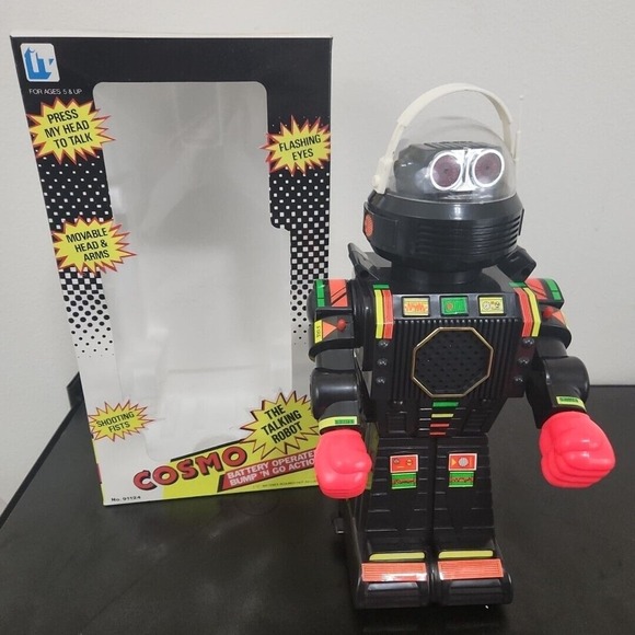 SUPER RARE Cosmo Talking Robot In Time Products Hong Kong Not Working, Read - Picture 1 of 10